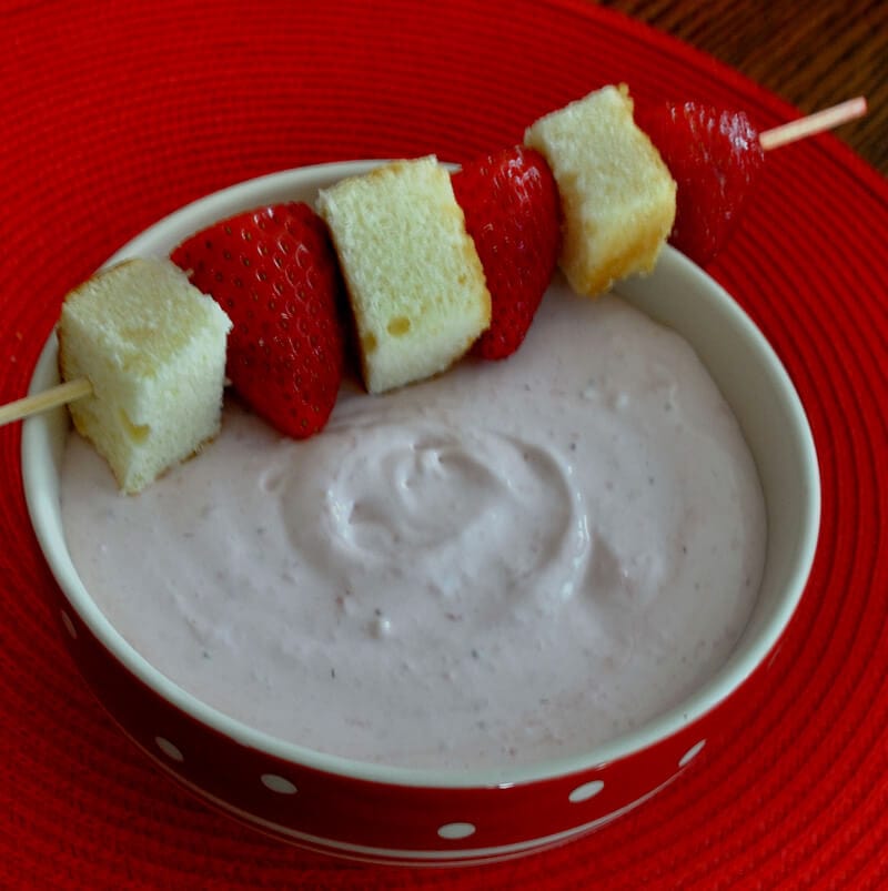 Strawberry Shortcake Dip- The great flavor of strawberry shortcake in an easy and fun dip