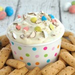 If you love malted milk or whopper robin eggs, then you will love this festive Easter Malted Milk dessert dip. Easy 6 ingredient dessert recipe for Easter