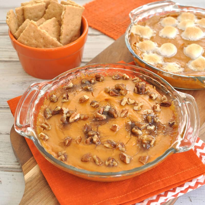 Serve this rich, creamy, and warm sweet potato pie dip at your next holiday gathering. Recipe is easy to make and tastes like traditional sweet potato pie.