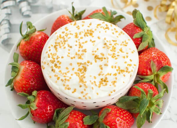 Champagne Cheesecake Fruit Dip