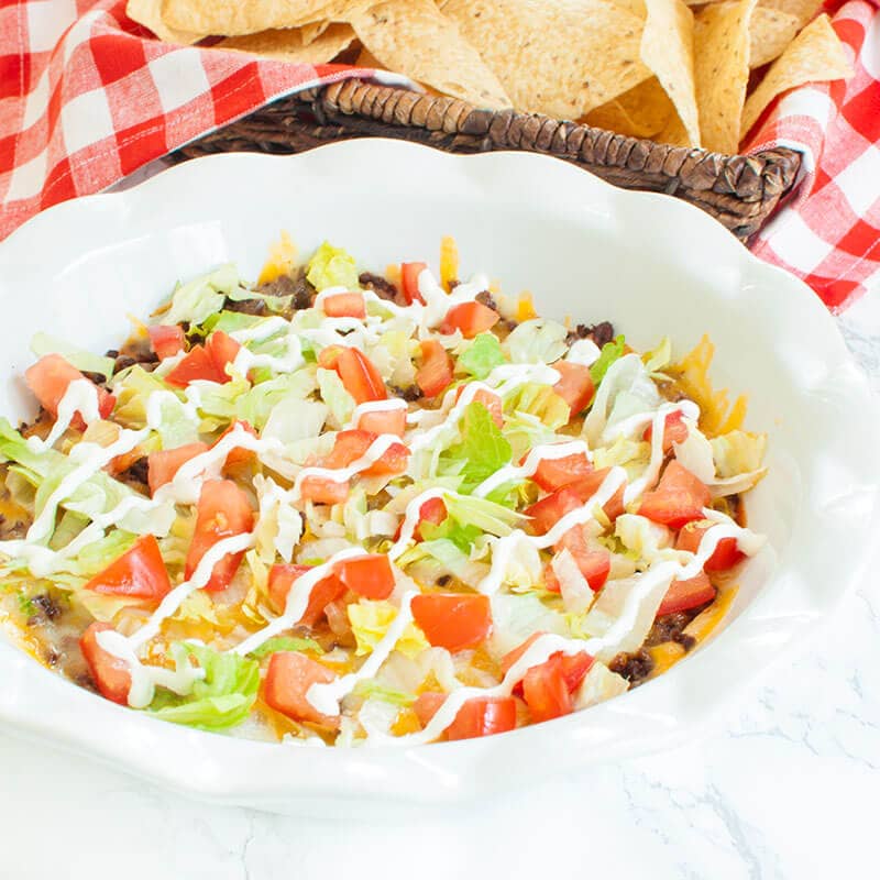 Cream Cheese Taco Dip with Meat