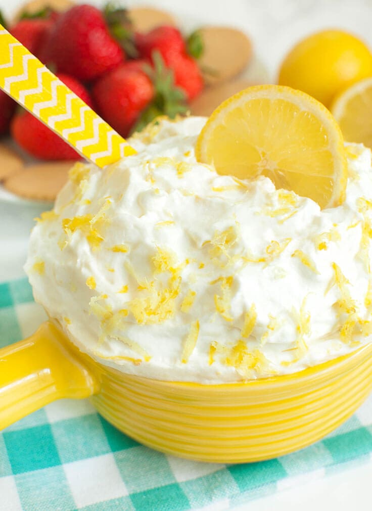Lemon Cream Cheese Fruit Dip Recipe