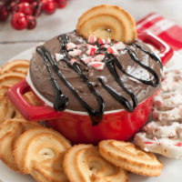 Dark Chocolate Peppermint Cheesecake Dip